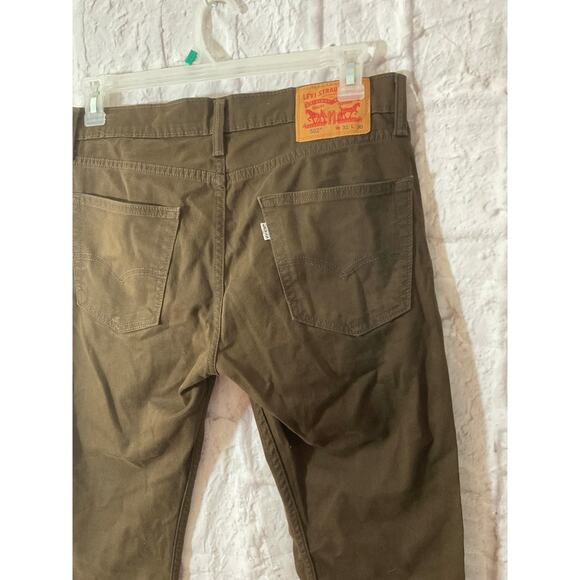 Levis 502 Jeans Mens Tagged 31 x 30 Actual 32 x 29 DK Brown Stretch Straight TG - Picture 3 of 8